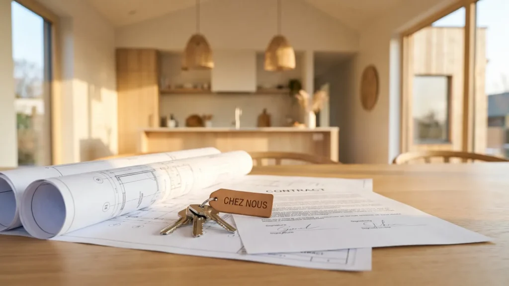 Remise des clés d'une maison neuve couverte par une assurance dommage ouvrage